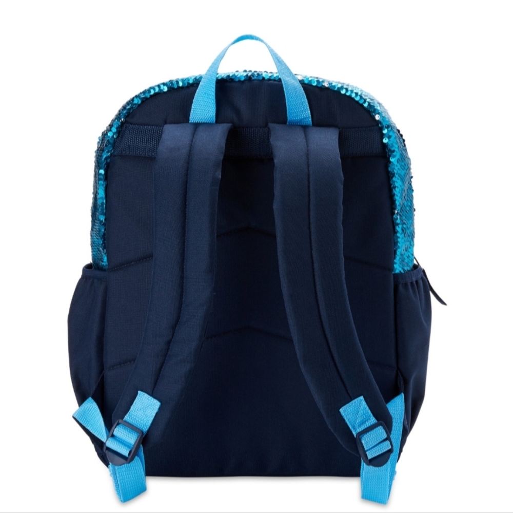 Wonder Nation  School  Spirit be kind blue sequin backpack - Picture 3 of 4